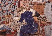 Edouard Vuillard Sewing room oil painting artist
